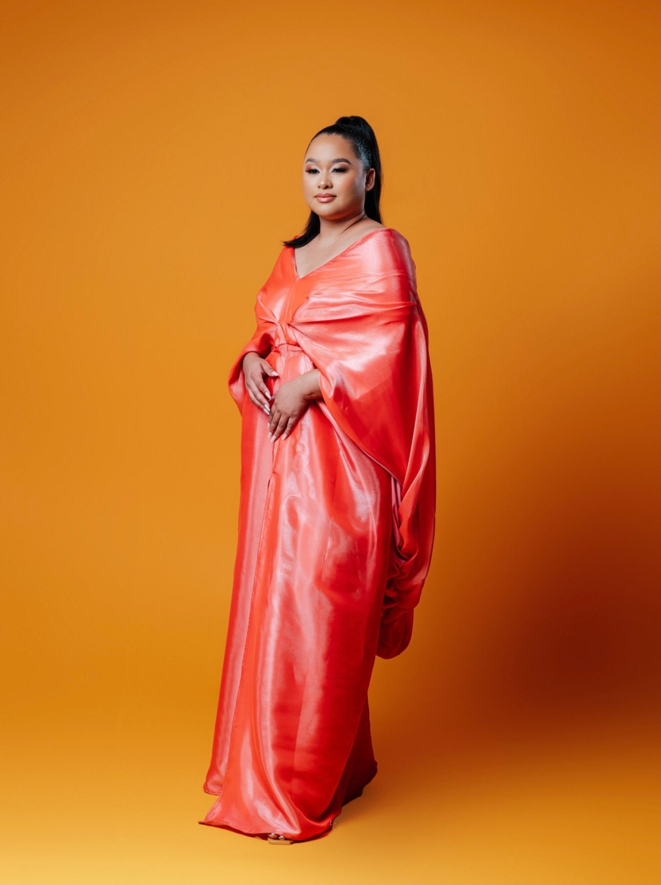 Sadiki Kaftan (Coral)